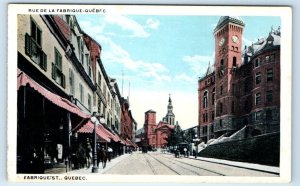 Rue de la Fabrique QUEBEC CANADA Postcard