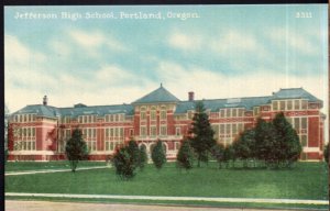 Oregon PORTLAND Jefferson High School Pub by Edward H. Mitchell Divided Back