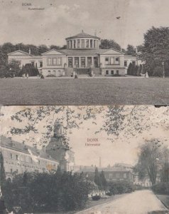 Bonn Germany Universitat University Museum 2x Antique Postcard