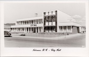 Kelowna BC City Hall Unused Walker & Ward RPPC Postcard H22