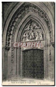 Old Postcard Burgos Cathedral Interior Puerta de Capilla del Corpus Christi