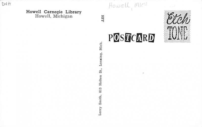 Howell Carnegie Library - Howell, Michigan MI  