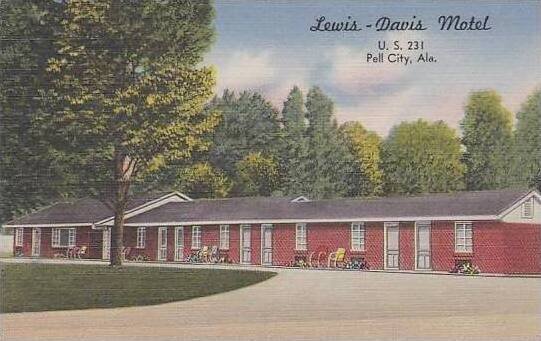 Alabama Pell City  Lewis  Davis Motel