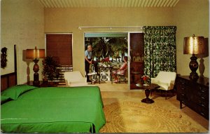 Anchorage Hotel Dickerson Bay Antigua WI Interior People c1973 Postcard F25