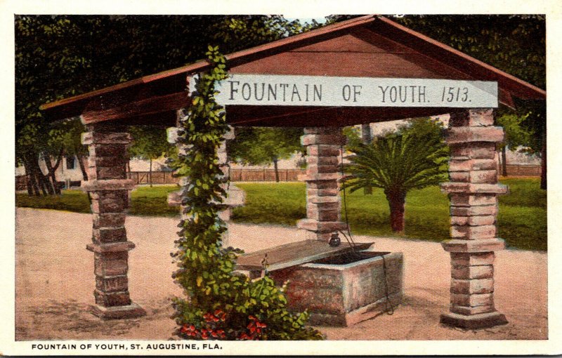 Florida St Augustine The Fountain Of Youth Curteich