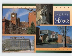 Postcard Multiple views of the world's largest brewery, St. Louis, Missouri