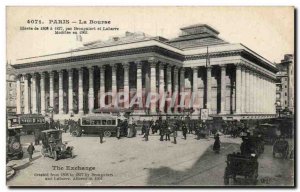 Old Postcard Paris Bourse