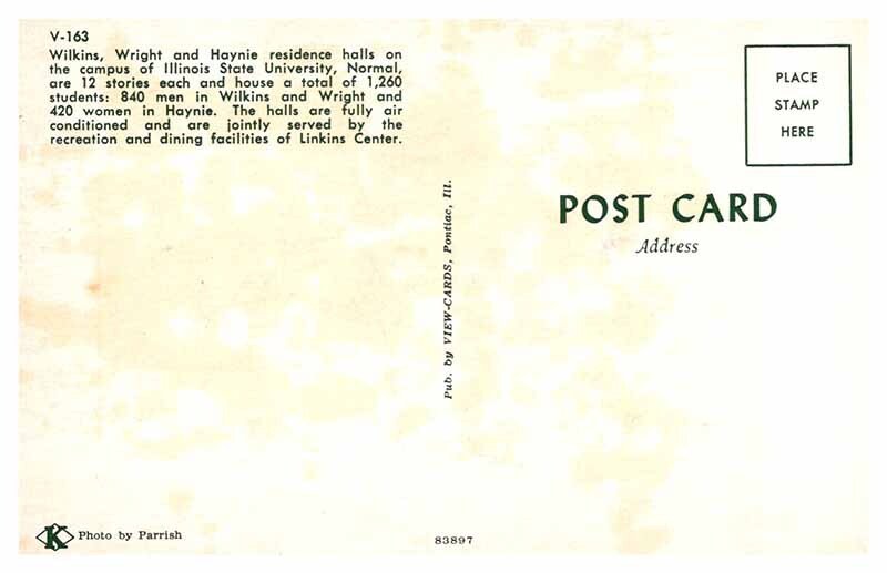 Postcard SCHOOL SCENE Normal Illinois IL AT6054