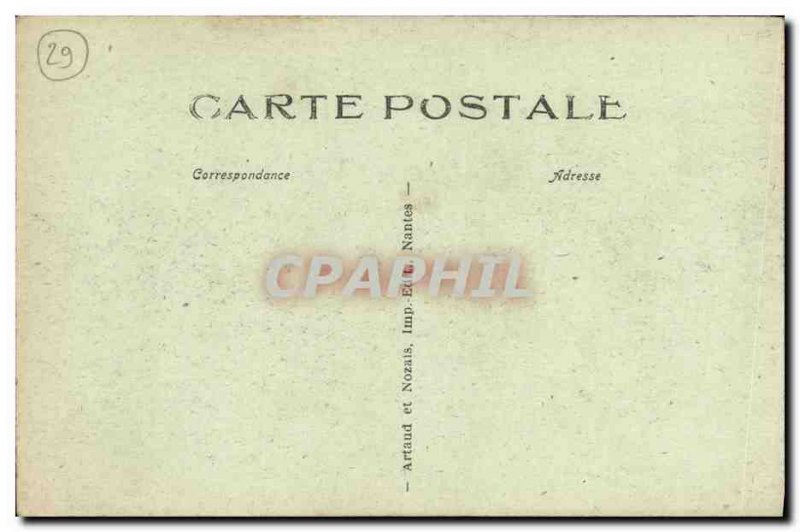 Old Postcard Brest Transporter Bridge has boat