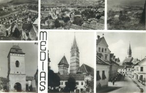 Postcard Romania Medias city multi view