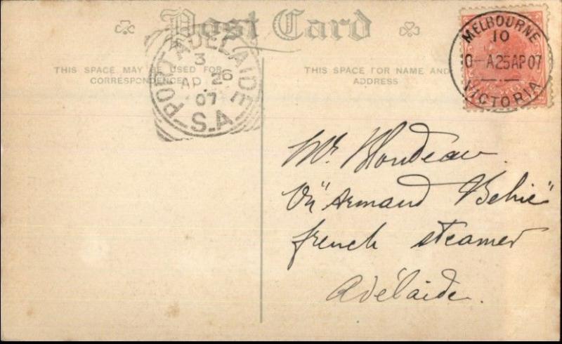 Ethnography - Australian Aboriginals Used Postcard Stamp Cancel Cover