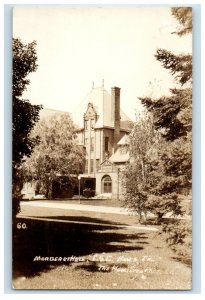 c1920's Margeret Hall Ames Iowa State College ISC RPPC Photo Vintage Postcard 