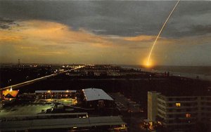 Fantastic night space launch at Cape Kennedy Florida, USA Space Unused 