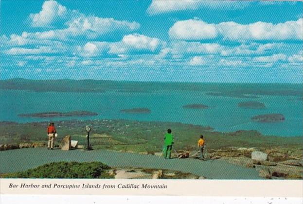 Maine Bar Harbor & Porcupine Islands From Cadillac Mountain