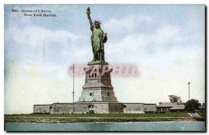 Old Postcard Statue of Liberty Statue of Liberty in New York Harbor