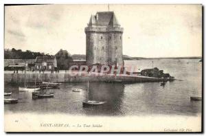 Old Postcard Saint Servan Solidor Tower