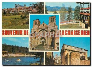 Modern Postcard La Chaise Dieu Haute Loire climate and Resorts General view o...