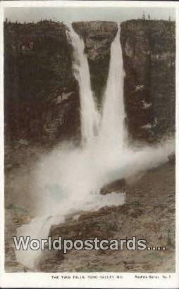 The Twin Falls Yoho Valley Yoho Valley British Columbia, Canada 1950 