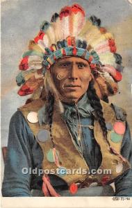 Buffalo Bill Indian Postcard