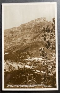 Mint Real Picture Postcard South Africa Table Mountain Shewing Cable Station