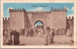 Morocco Oujda Porte des Tetes Vintage Postcard 03.83