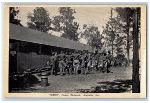 c1940's Mess Camp Hancock Augusta Georgia GA WW2 Vintage Unposted Postcard