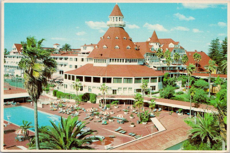 Hotel Del Coronado San Diego CA Coronado Island Vintage Postcard C5