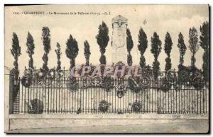 Old Postcard Champigny 1870 Militaria War Monument of Defense