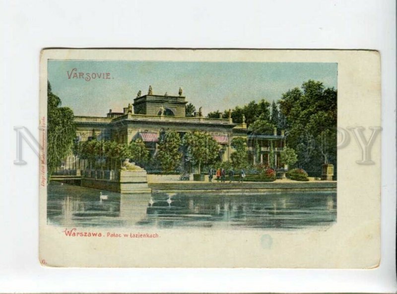 3167373 Poland WARSAW Lazienki Palace Vintage postcard