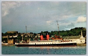 Ships~RMS King George V Turbine Passenger Vessel @ Perth Scotland~Vtg Postcard