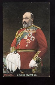 ROY433 - King Edward VII - In Millitary Regalia - Postcard