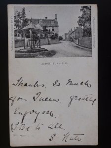 Gloucestershire ACTON TURVILLE showing Village Well c1902 UB by Wilkinson & Co.