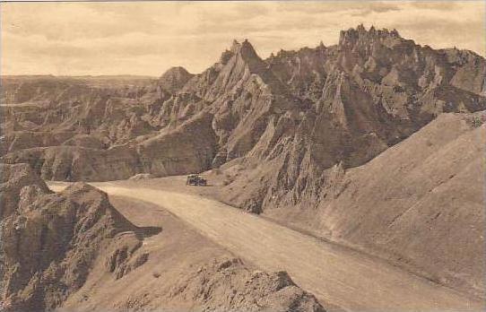 South Dakota Wall Cathedral Spires Badlands National Monument Albertype