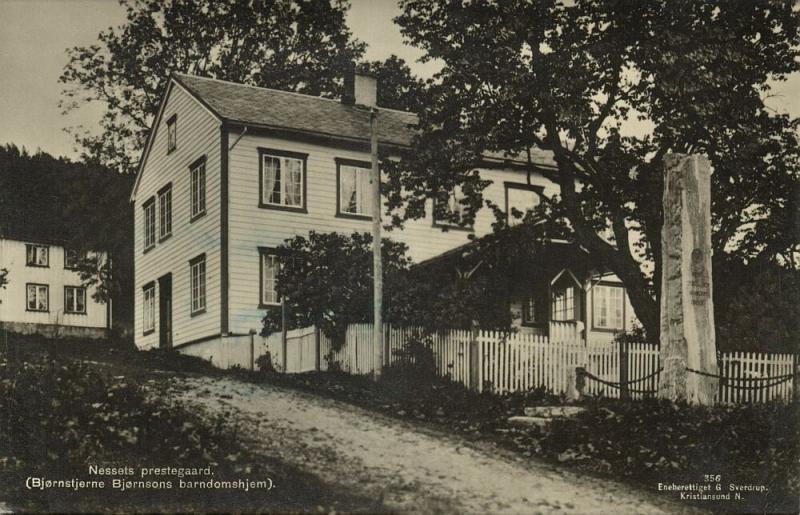 norway norge, NESSET ROMSDALEN, Bjørnstjerne Bjørnsons Barndomshjem (1934) RPPC