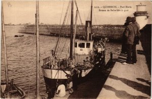 CPA QUIBERON - Pont-Maria - Bateau de BELLE-ISLE a quai (431178)