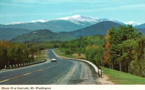 Vintage Postcard Route 16 Intervale Mt. Washington New Hampshire NH Bromley Co.