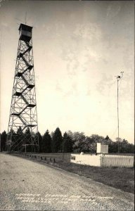 Nashville Indiana IN Weather Station & Tower Real Photo Postcard