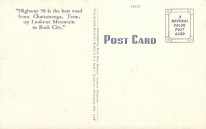Vintage Postcard 1910's Diamond Corridor Fairyland Caverns Rock City Gardens TN