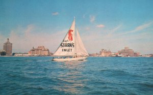 Vintage Postcard Capt. Starn's Restaurant Boating Center Inlet Atlantic City NJ