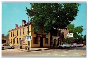 c1960's Talbott Tavern Exterior Roadside Bardstown Kentucky KY Signages Postcard