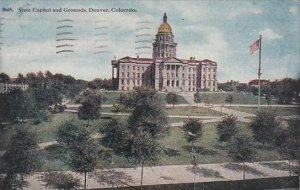 Colorado Denver State Capitol And Grounds 1917