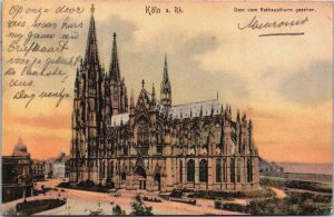 Germany Köln am Rhein Cologne Vintage Postcard C088