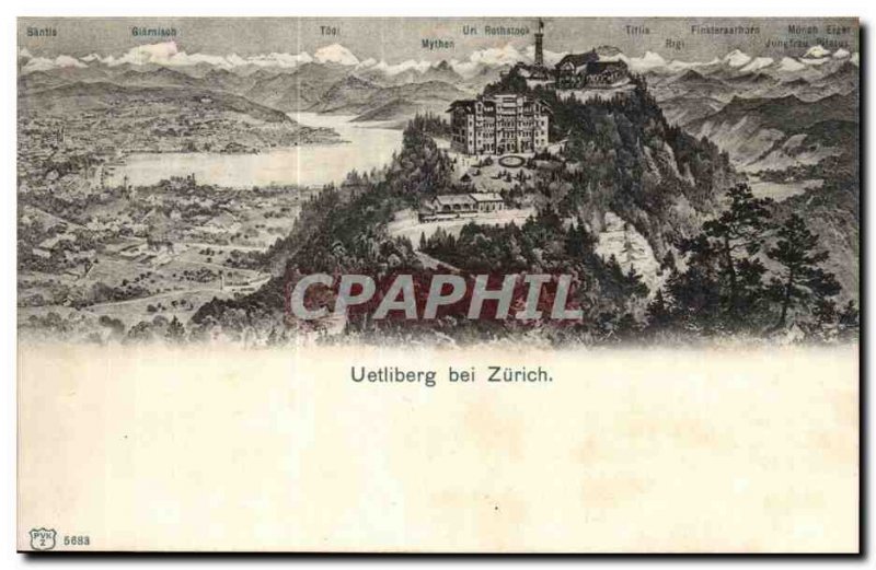Switzerland Postcard Old bei Zürich Uetliberg