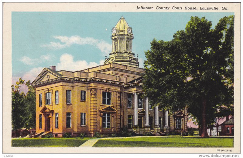 LOUISVILLE , Georgia , PU-1954 Court House