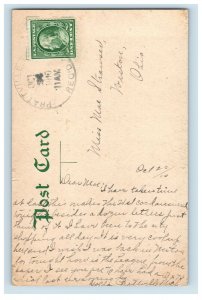 C. 1910 High Bridge Ypsilanti Branch Railroad Hillsdale, MI Postcard F58 