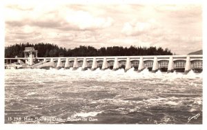 Vintage Postcard Real Photo Main Spillway Dam Bonneville Dam Sawyers RPPC