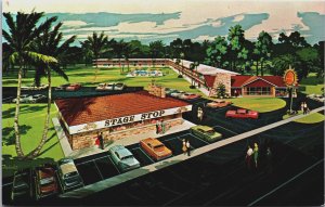 Quality Courts Motel State Stop Restaurant Silver Springs Blvd FL Postcard C097