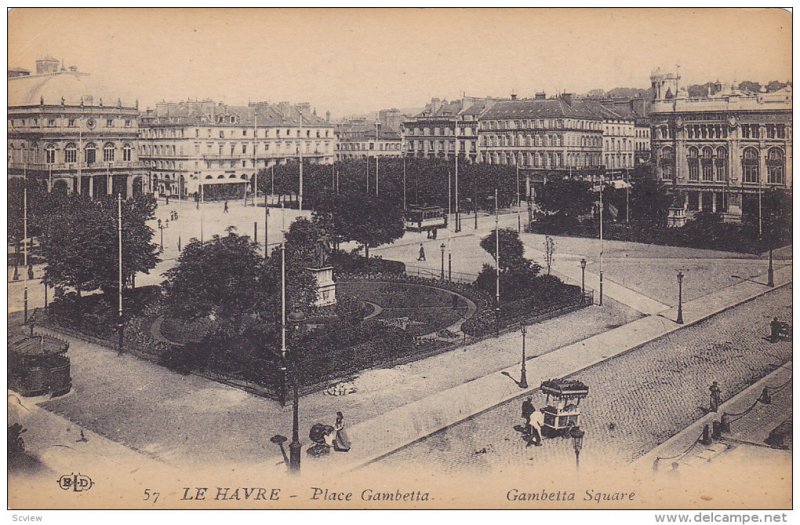 Gambetta Square, LE HAVRE (Seine Maritime), France, 1900-1910s