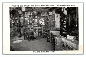 Vintage 1910's Advertising Postcard Wiggins Old Tavern & Hotel Northampton MA