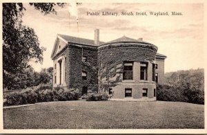 Massachusetts Wayland Public Library South Front
